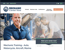 Tablet Screenshot of mechaniccareernow.com